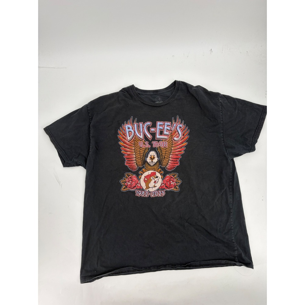 Buc-ee's US Tour 1982-2023 Graphic T-Shirt Black Mens 2XL Concert Style Tee